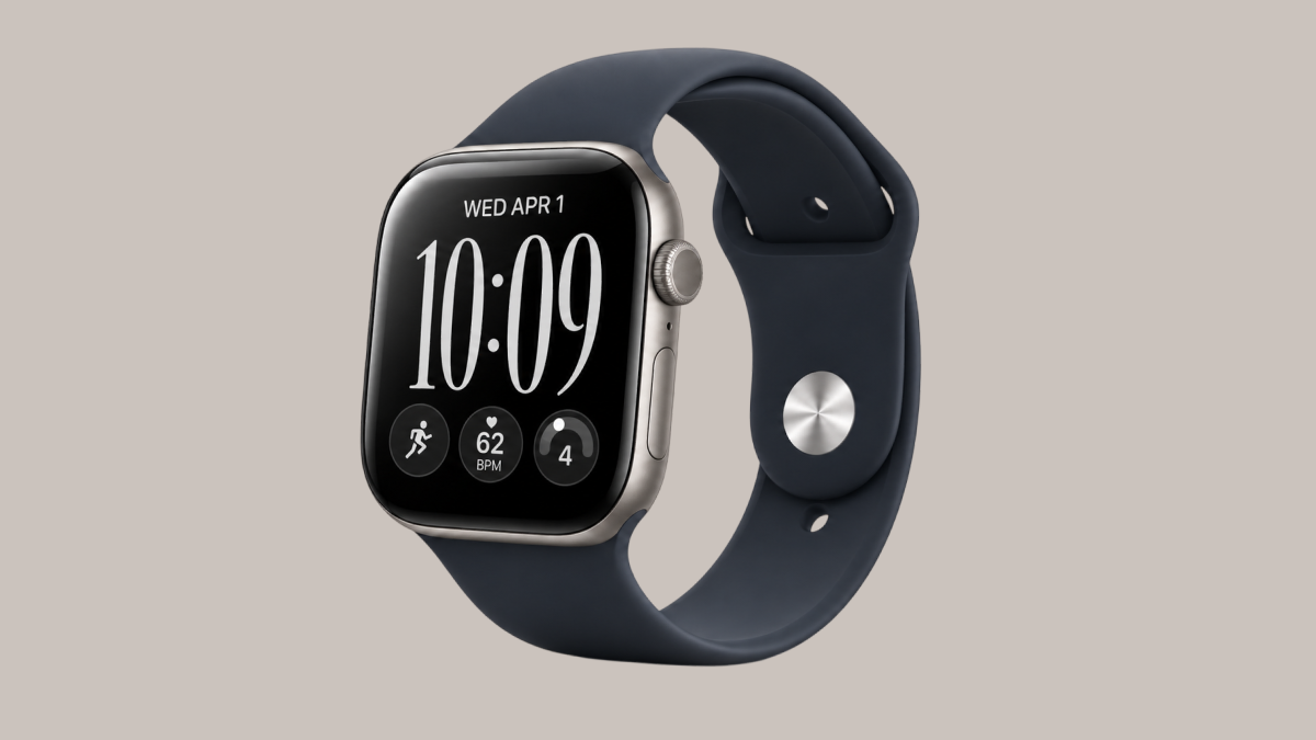 Apple Watch Series 12, вид спереди и сбоку